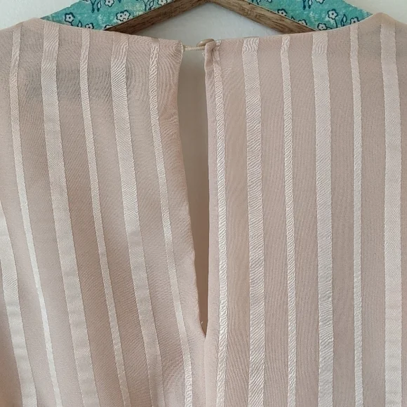 DO+BE Chiffon Striped Dressy Blouse XS - Picture 4 of 6